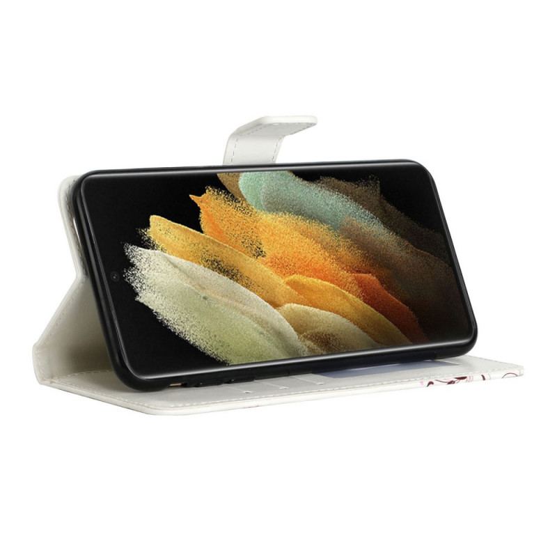 Flip Cover Samsung Galaxy S22 Ultra 5G Paillettrekant