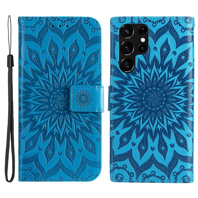 Flip Cover Samsung Galaxy S22 Ultra 5G Solblomst