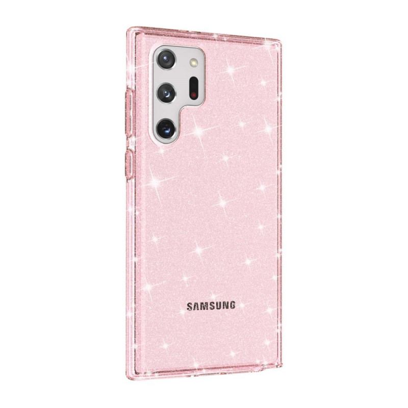 Mobilcover Samsung Galaxy S22 Ultra 5G Gennemsigtige Pailletter