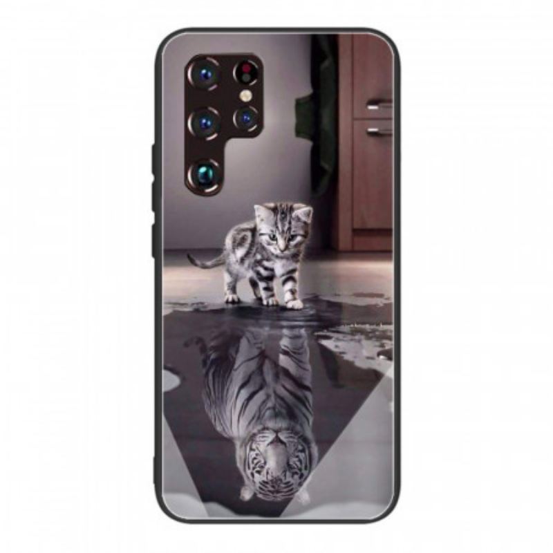 Mobilcover Samsung Galaxy S22 Ultra 5G Hærdet Glas Ernest The Tiger