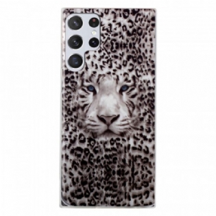 Mobilcover Samsung Galaxy S22 Ultra 5G Leopard Fluorescerende