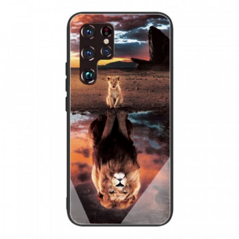 Mobilcover Samsung Galaxy S22 Ultra 5G Lion Cub's Dream Hærdet Glas