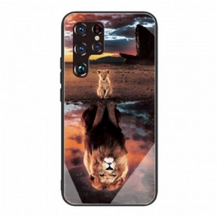 Mobilcover Samsung Galaxy S22 Ultra 5G Lion Cub's Dream Hærdet Glas