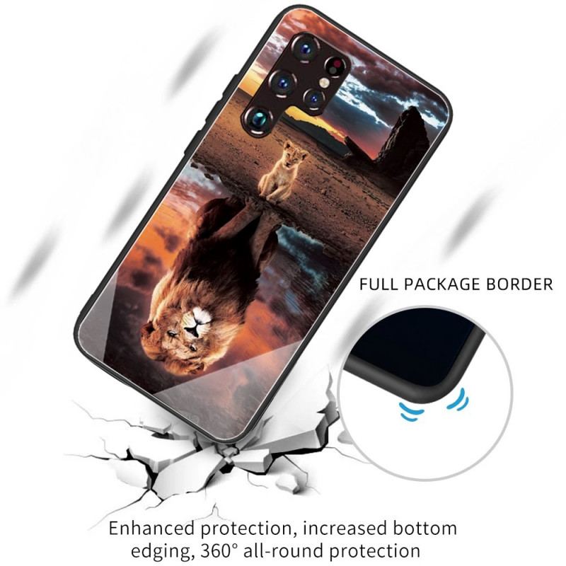 Mobilcover Samsung Galaxy S22 Ultra 5G Lion Cub's Dream Hærdet Glas