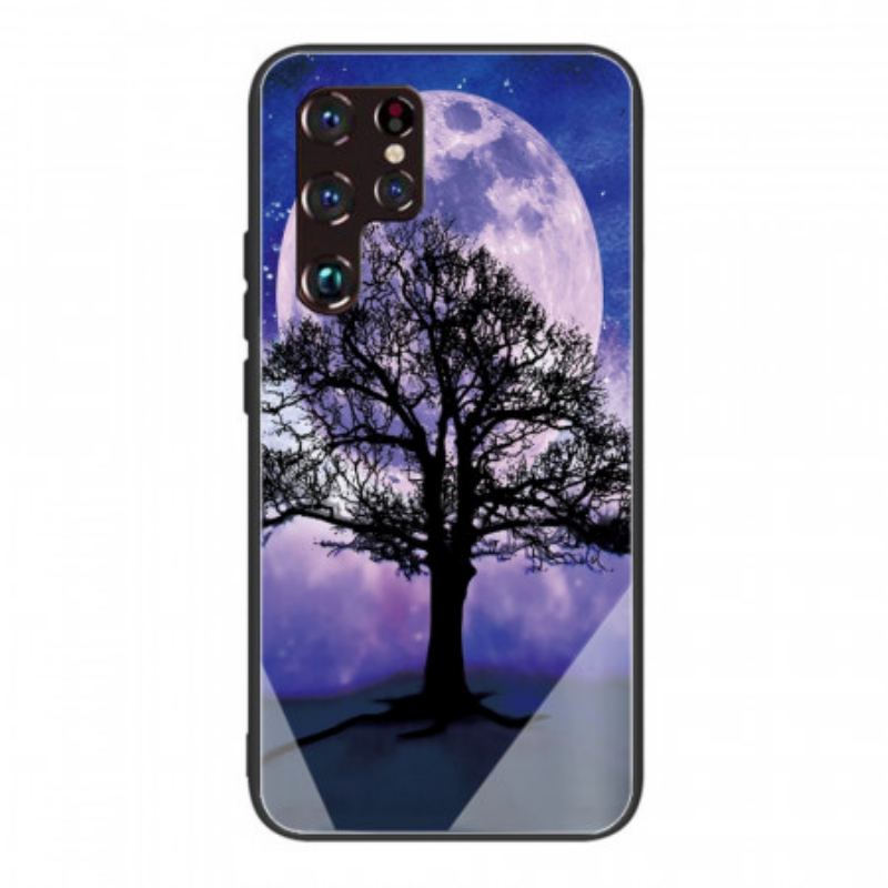 Mobilcover Samsung Galaxy S22 Ultra 5G World Tree Hærdet Glas