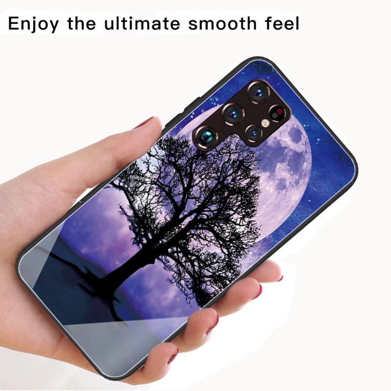 Mobilcover Samsung Galaxy S22 Ultra 5G World Tree Hærdet Glas