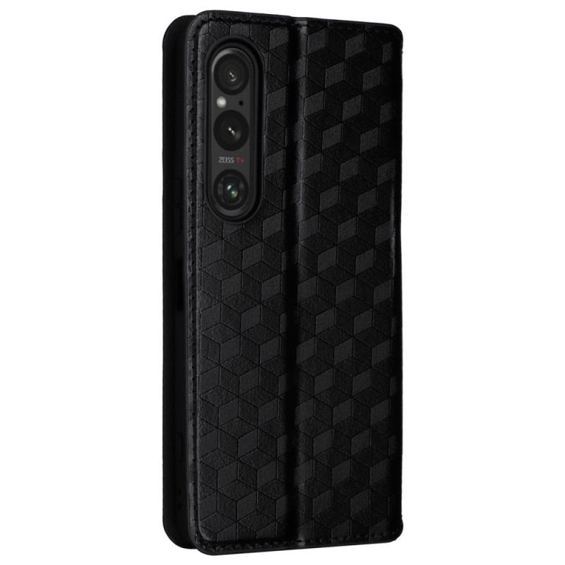 Flip Cover Sony Xperia 1 Vi 3d Diamantmønster