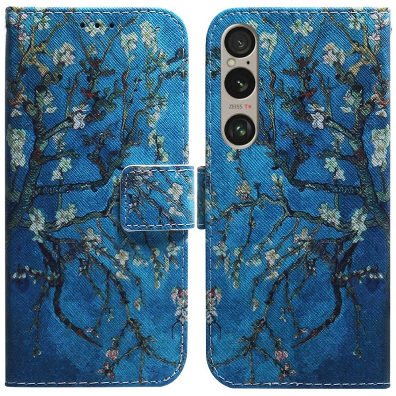 Flip Cover Sony Xperia 1 Vi Abrikosblomster