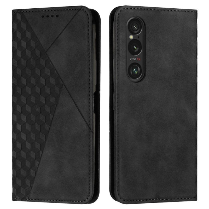 Flip Cover Sony Xperia 1 Vi Diamanttryk