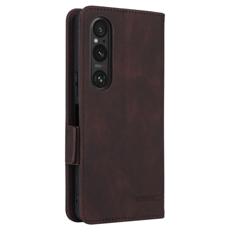 Flip Cover Sony Xperia 1 Vi Retro Læderstil