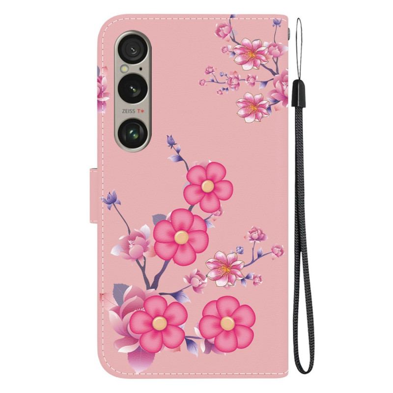 Flip Cover Sony Xperia 1 Vi Sakura-rem