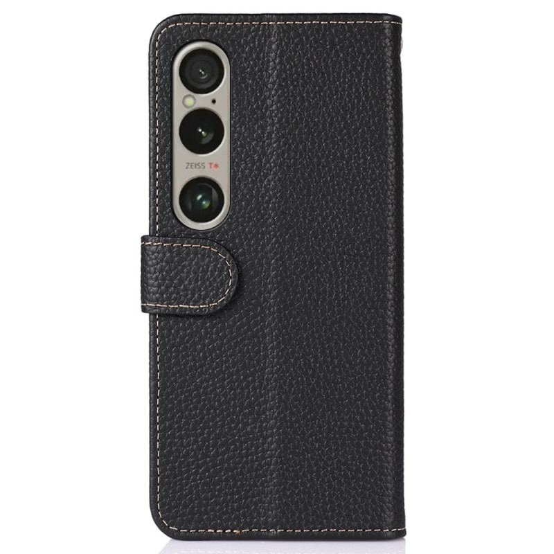 Flip Cover Til Sony Xperia 1 Vi Litchi Tekstur Khazneh