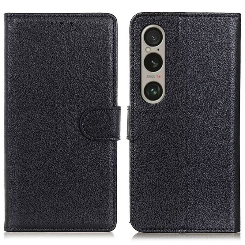 Flip Cover Til Sony Xperia 1 Vi Traditionelt Kunstlæder