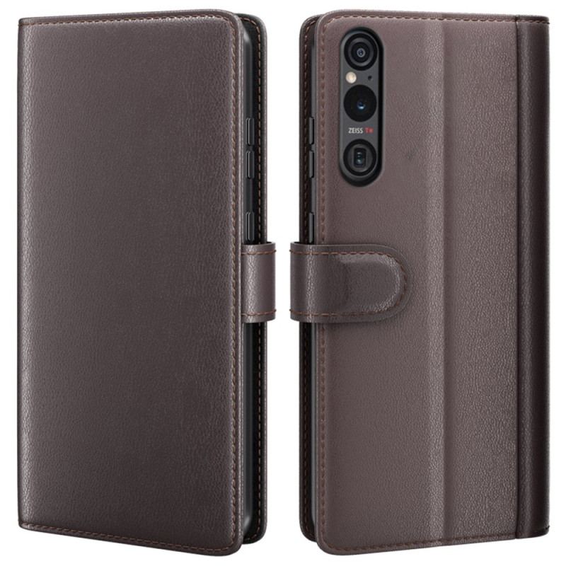 Læder Cover Sony Xperia 1 Vi Telefon Etui Ægte Læder