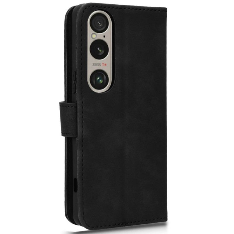 Læder Cover Sony Xperia 1 Vi Telefon Etui Ruskindseffekt