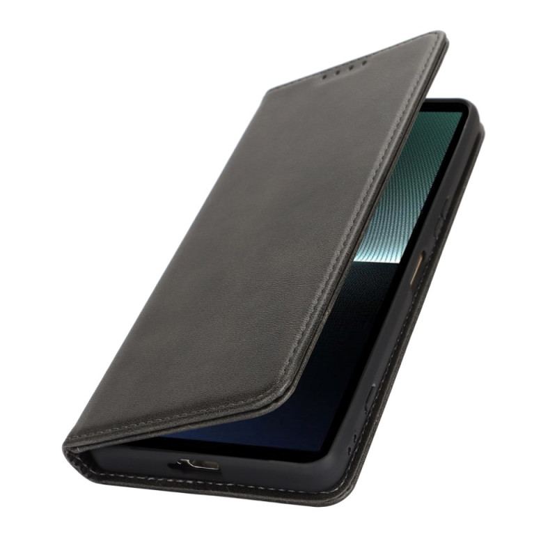 Læder Cover Sony Xperia 1 Vi Telefon Etui Splitlæder