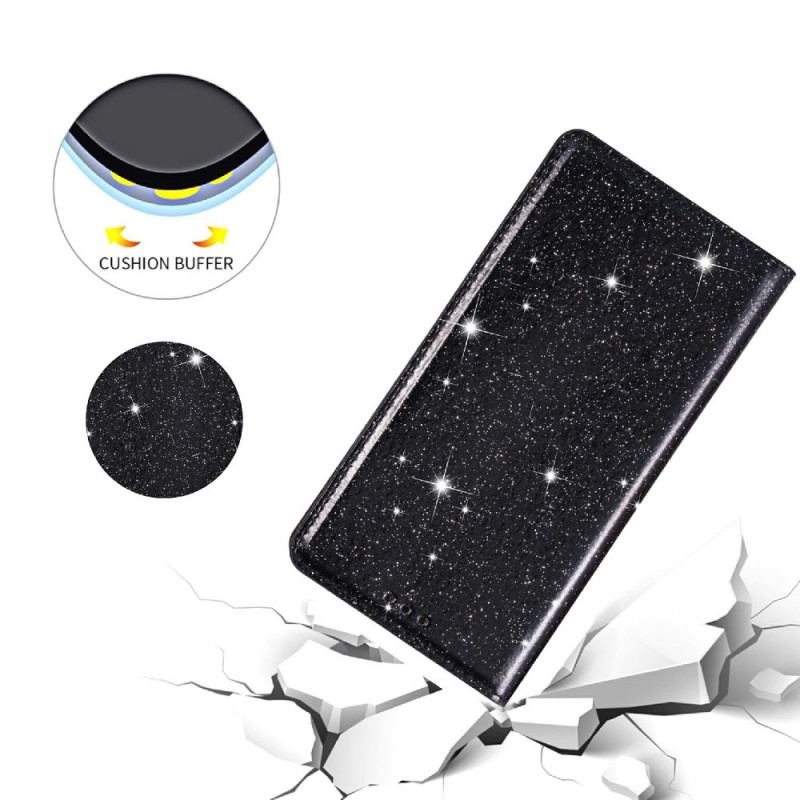 Cover Samsung Galaxy M51 Flip Cover Sequin Stil