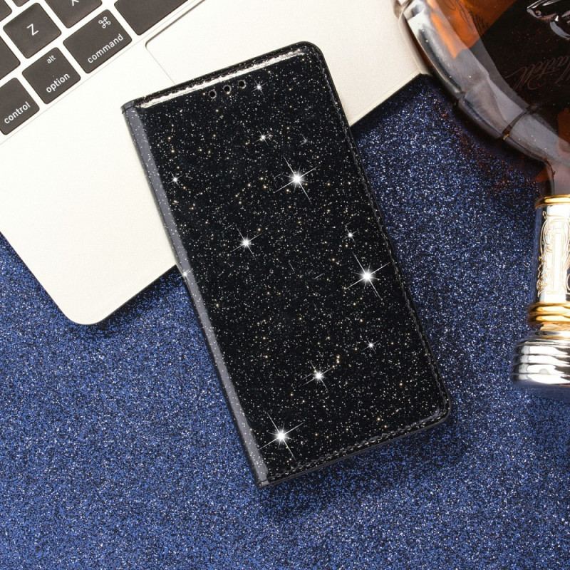 Cover Samsung Galaxy M51 Flip Cover Sequin Stil