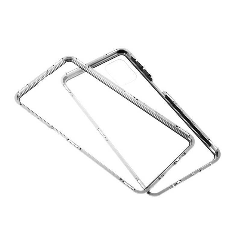 Cover Samsung Galaxy M51 Metalkanter Og Hærdet Glas