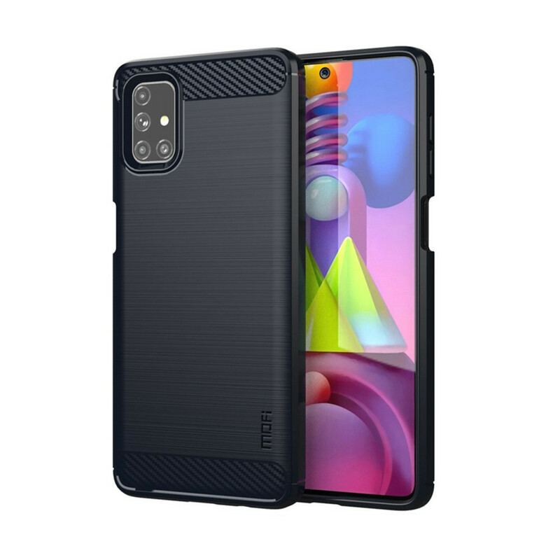 Cover Samsung Galaxy M51 Mofi Børstet Kulfiber