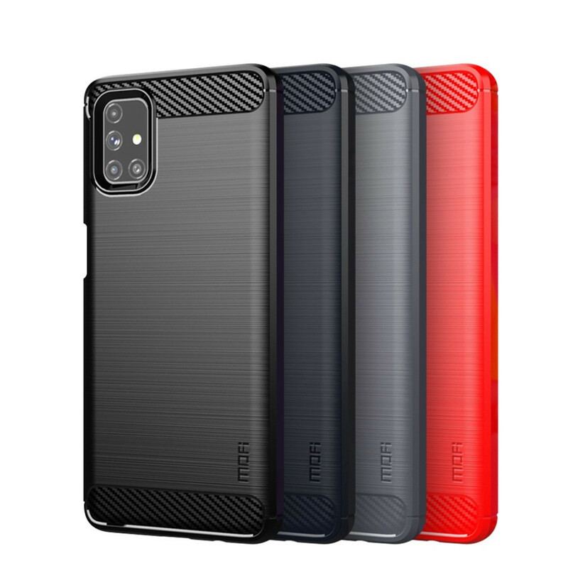 Cover Samsung Galaxy M51 Mofi Børstet Kulfiber