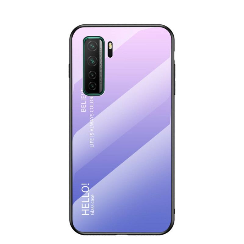 Cover Huawei P40 Lite 5G Hærdet Glas Hej