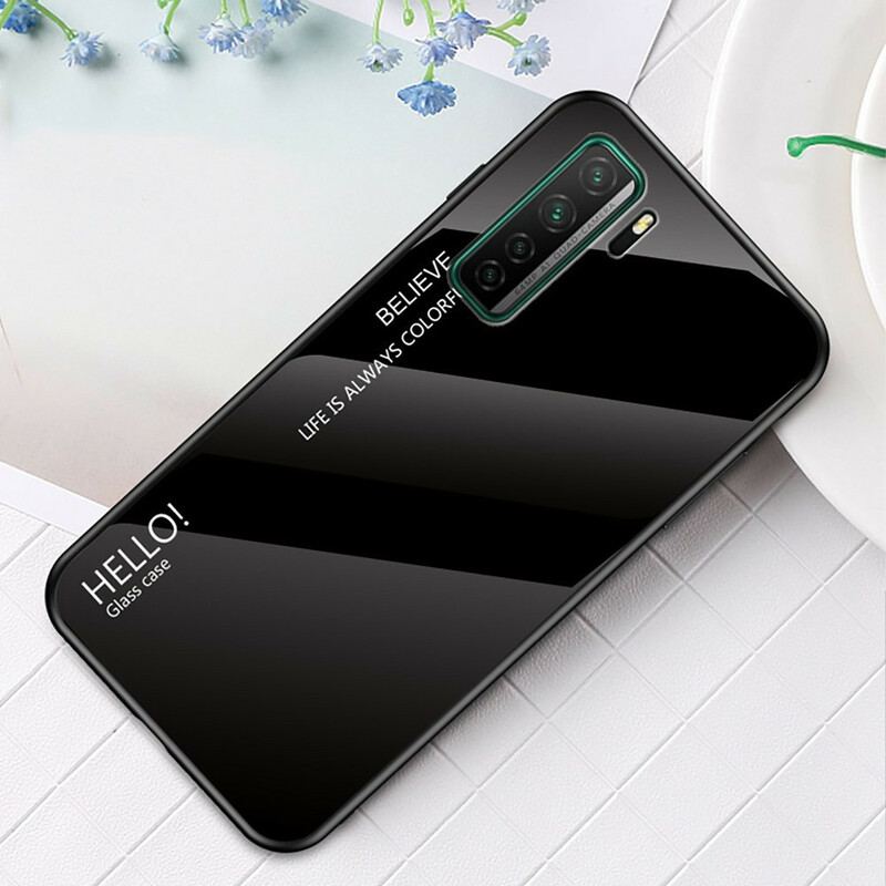 Cover Huawei P40 Lite 5G Hærdet Glas Hej