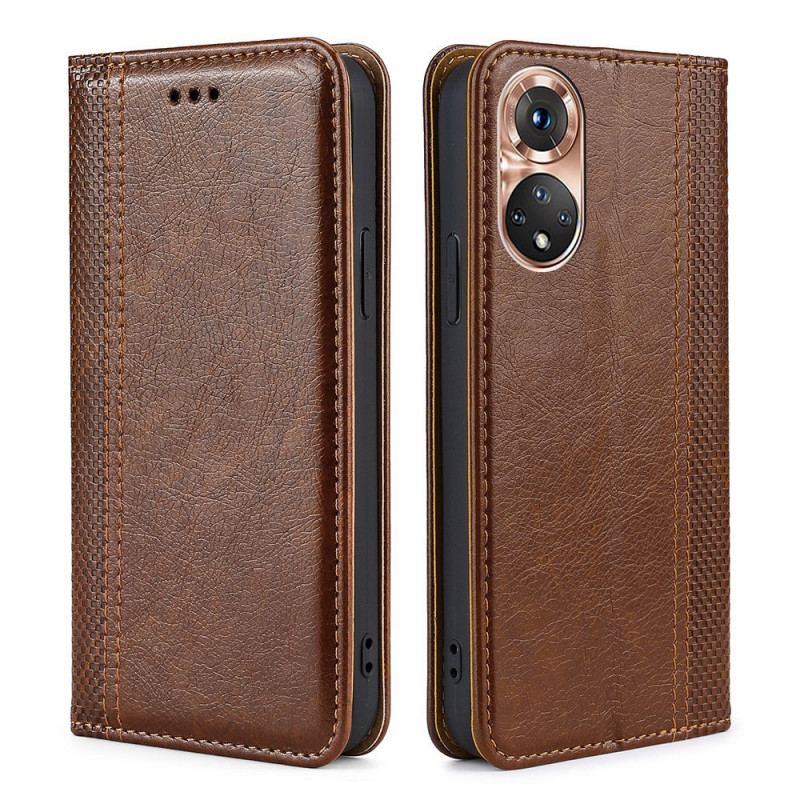 Cover Huawei Nova 9 Flip Cover Vintage Læder Stil