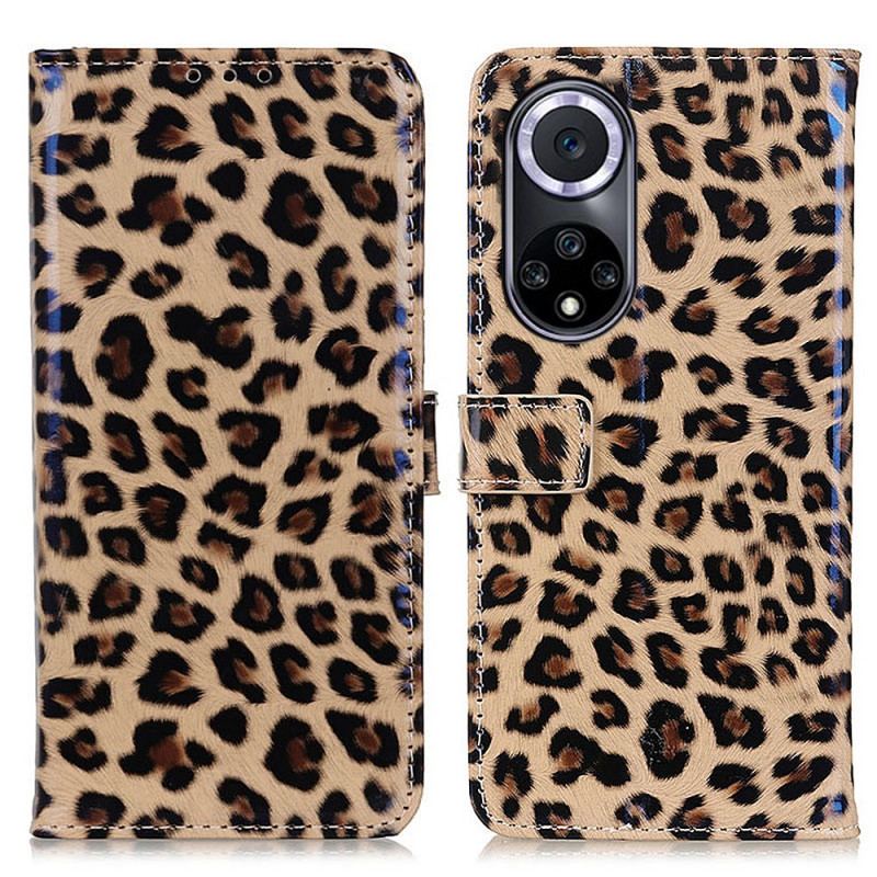 Flip Cover Huawei Nova 9 Almindelig Leopard