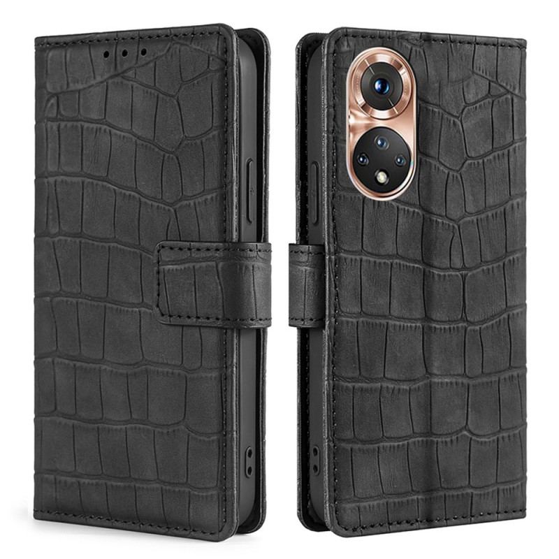 Flip Cover Huawei Nova 9 Skin-touch Krokodille