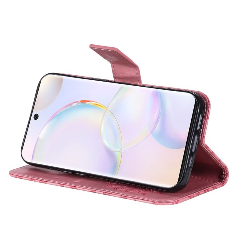 Læder Cover Huawei Nova 9 Solblomst