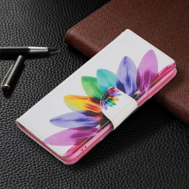 Flip Cover Huawei P50 Akvarel Blomst