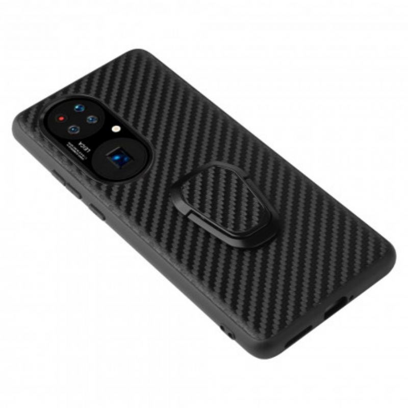 Mobilcover Huawei P50 Carbon Fiber Ring-support