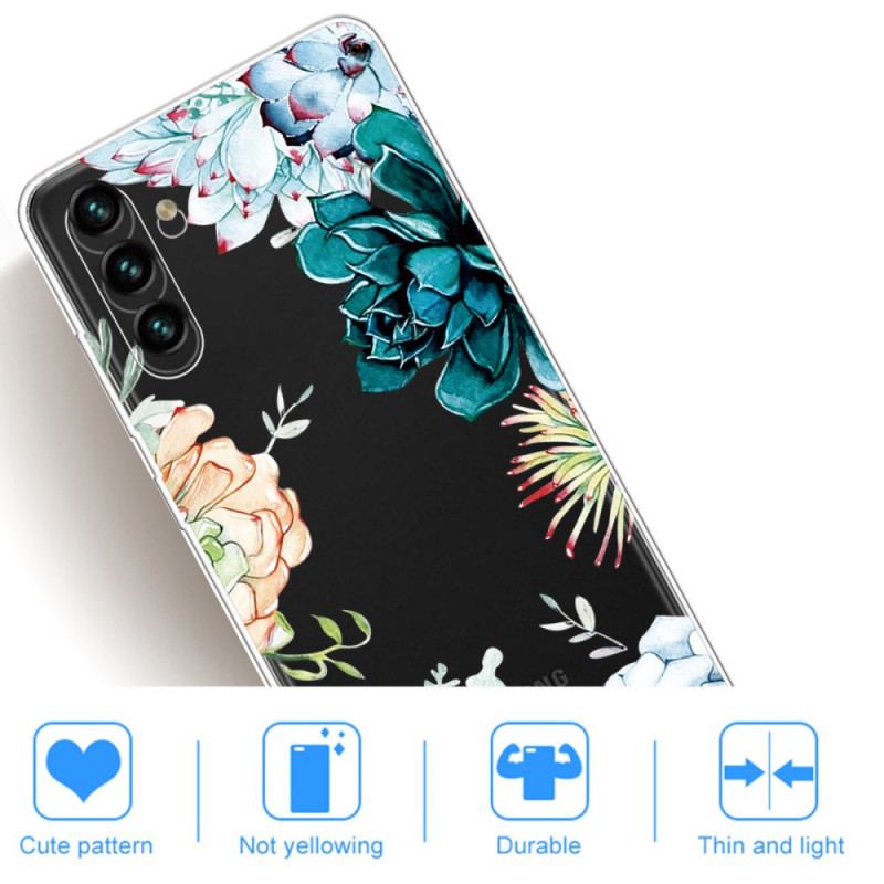 Cover Samsung Galaxy A13 5G / A04s Akvarel Blomster