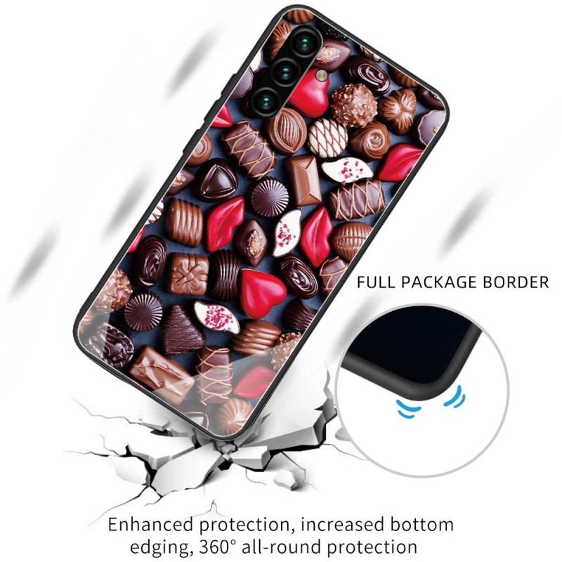 Cover Samsung Galaxy A13 5G / A04s Chokolade Hærdet Glas