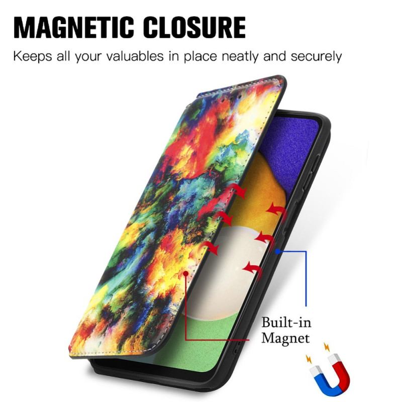 Cover Samsung Galaxy A13 5G / A04s Flip Cover Caseneo Rfid Design