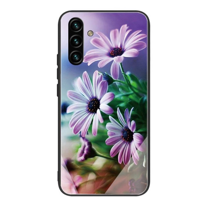 Cover Samsung Galaxy A13 5G / A04s Hærdet Glas Blomster