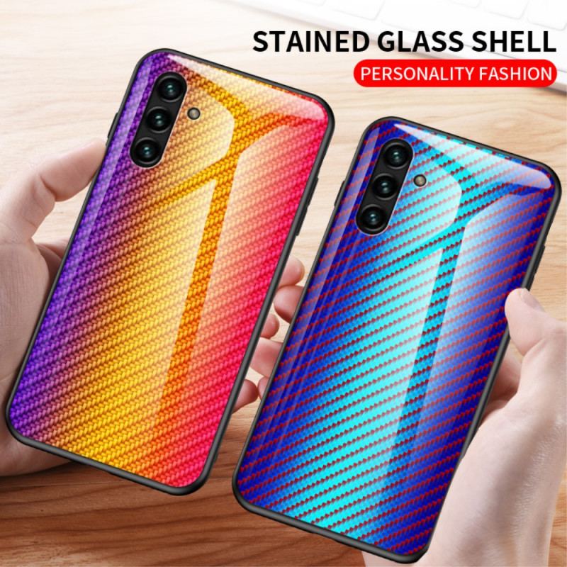 Cover Samsung Galaxy A13 5G / A04s Kulfiber Hærdet Glas