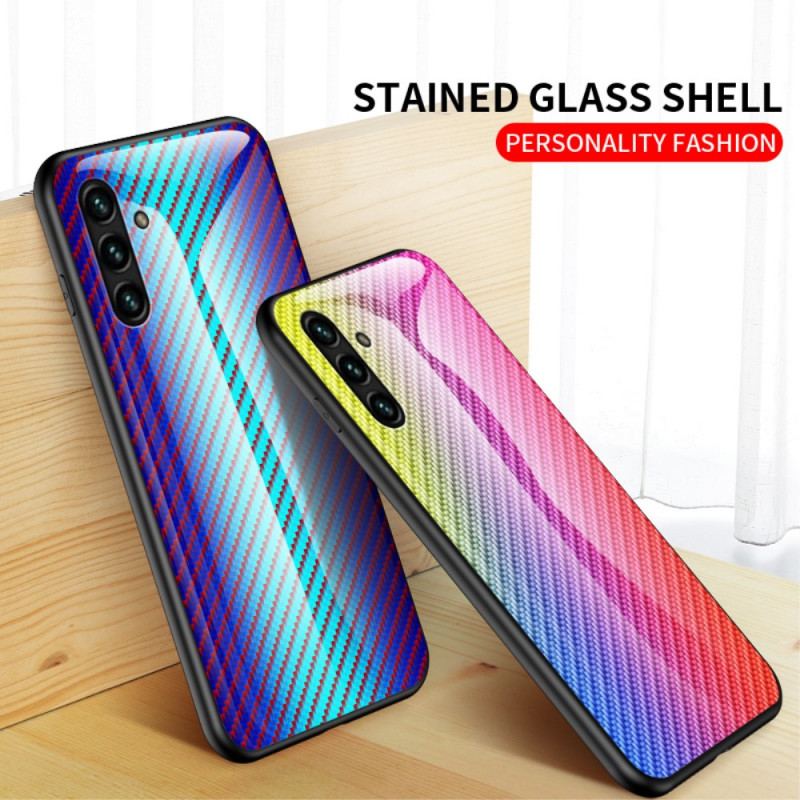 Cover Samsung Galaxy A13 5G / A04s Kulfiber Hærdet Glas