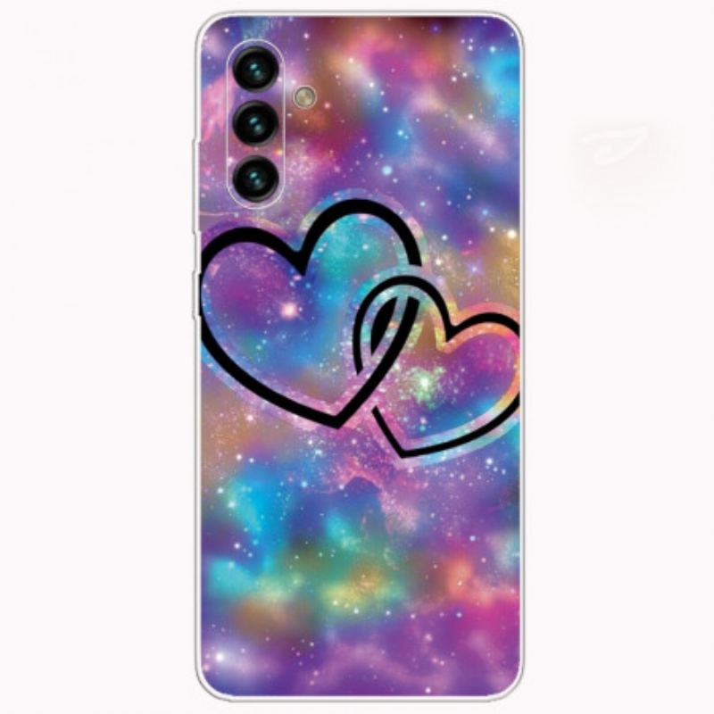 Cover Samsung Galaxy A13 5G / A04s Lænkede Hjerter