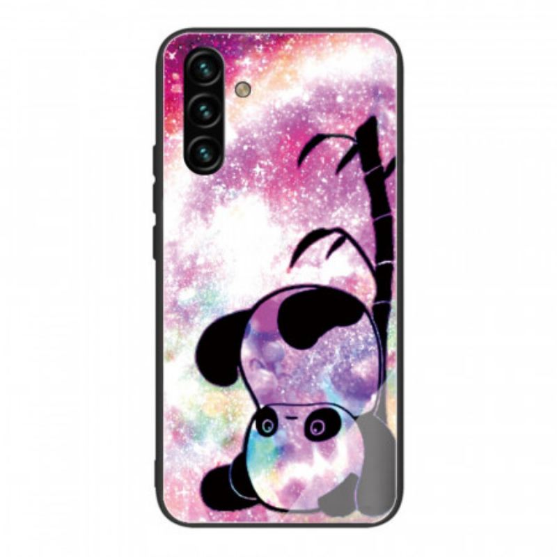 Cover Samsung Galaxy A13 5G / A04s Panda Hærdet Glas