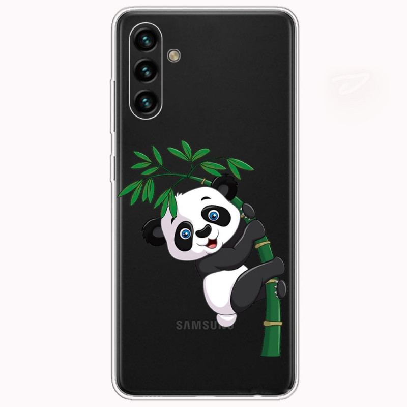 Cover Samsung Galaxy A13 5G / A04s Panda På Bambus