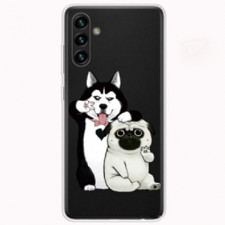 Cover Samsung Galaxy A13 5G / A04s Sjove Hunde