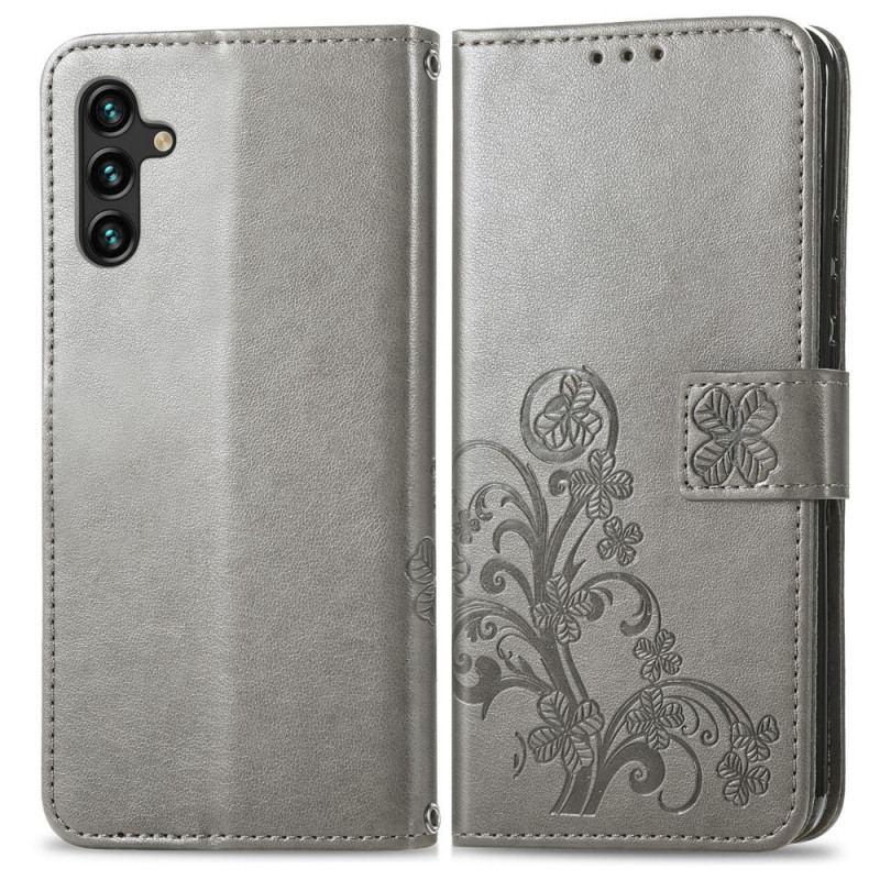 Flip Cover Samsung Galaxy A13 5G / A04s Abstrakte Blomster