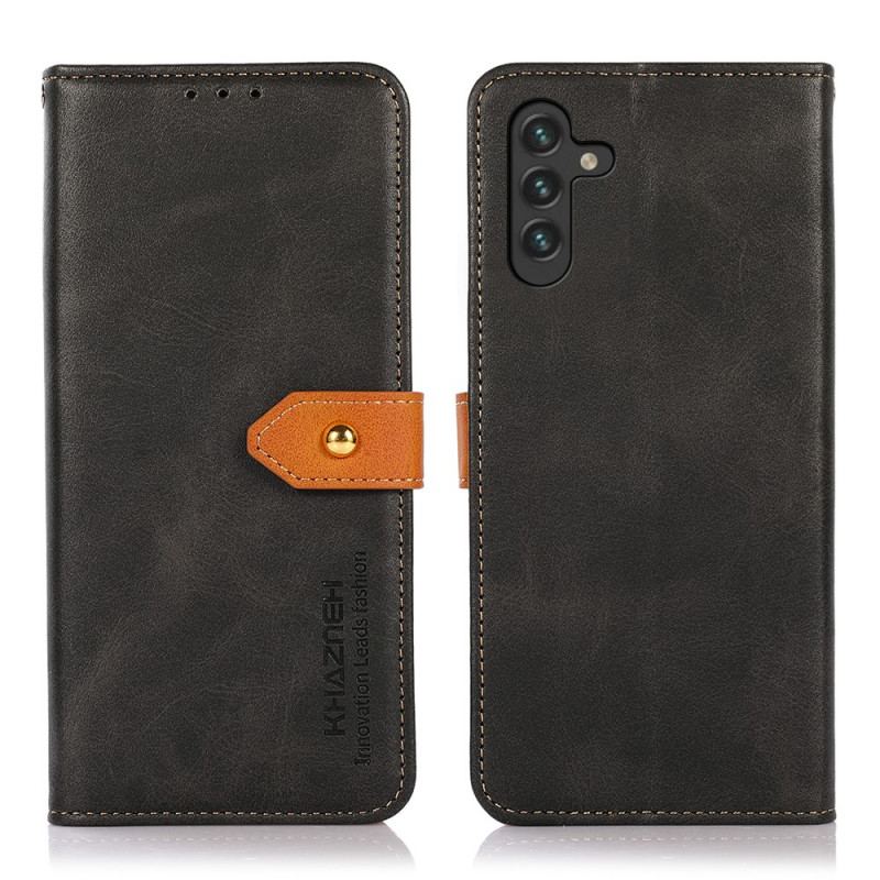 Flip Cover Samsung Galaxy A13 5G / A04s Kunstlæder Med Khazneh-strop