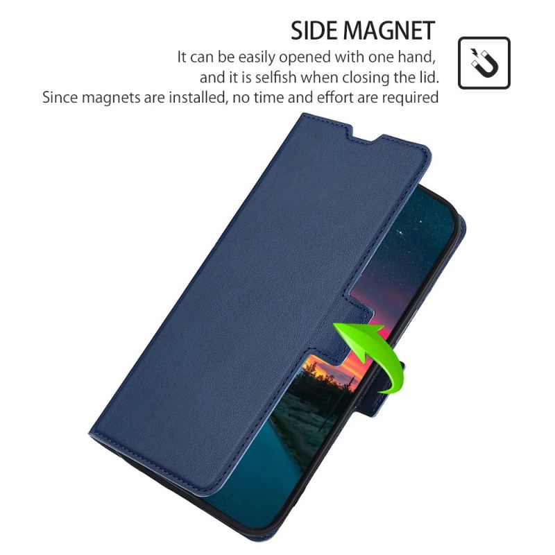 Flip Cover Samsung Galaxy A13 5G / A04s Læder Cover Flap Dobbelt Design