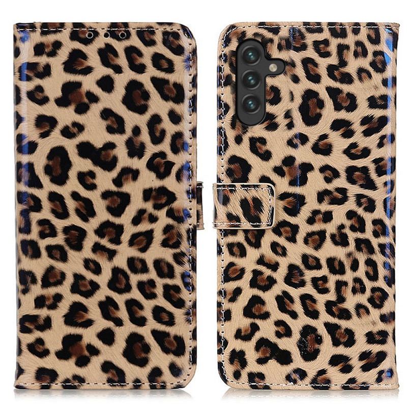 Flip Cover Samsung Galaxy A13 5G / A04s Leopard