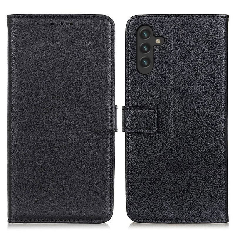 Flip Cover Samsung Galaxy A13 5G / A04s Premium Litchi Imiteret Læder