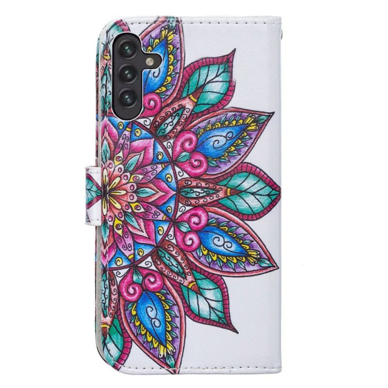 Flip Cover Samsung Galaxy A13 5G / A04s Tegnet Mandala