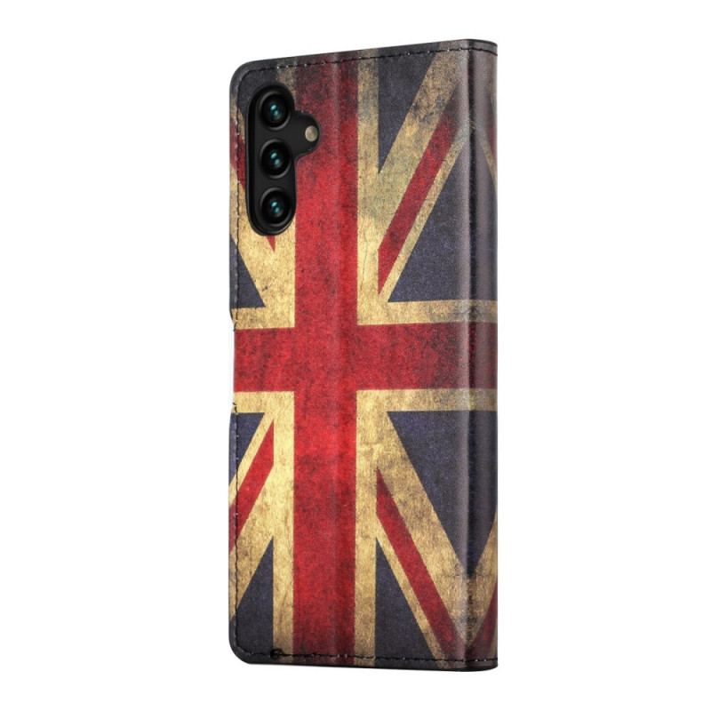 Læder Cover Samsung Galaxy A13 5G / A04s England Flag